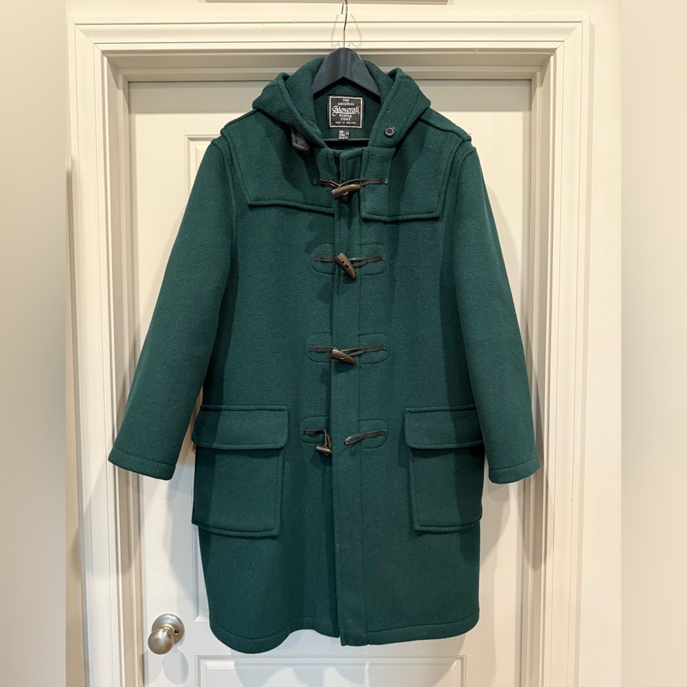 Gloverall Monty Green Duffle Coat for Men 42/L